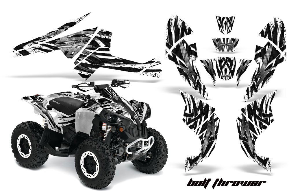 Can-Am Renegade 800 Graphics Kit Bolt Thrower White WB